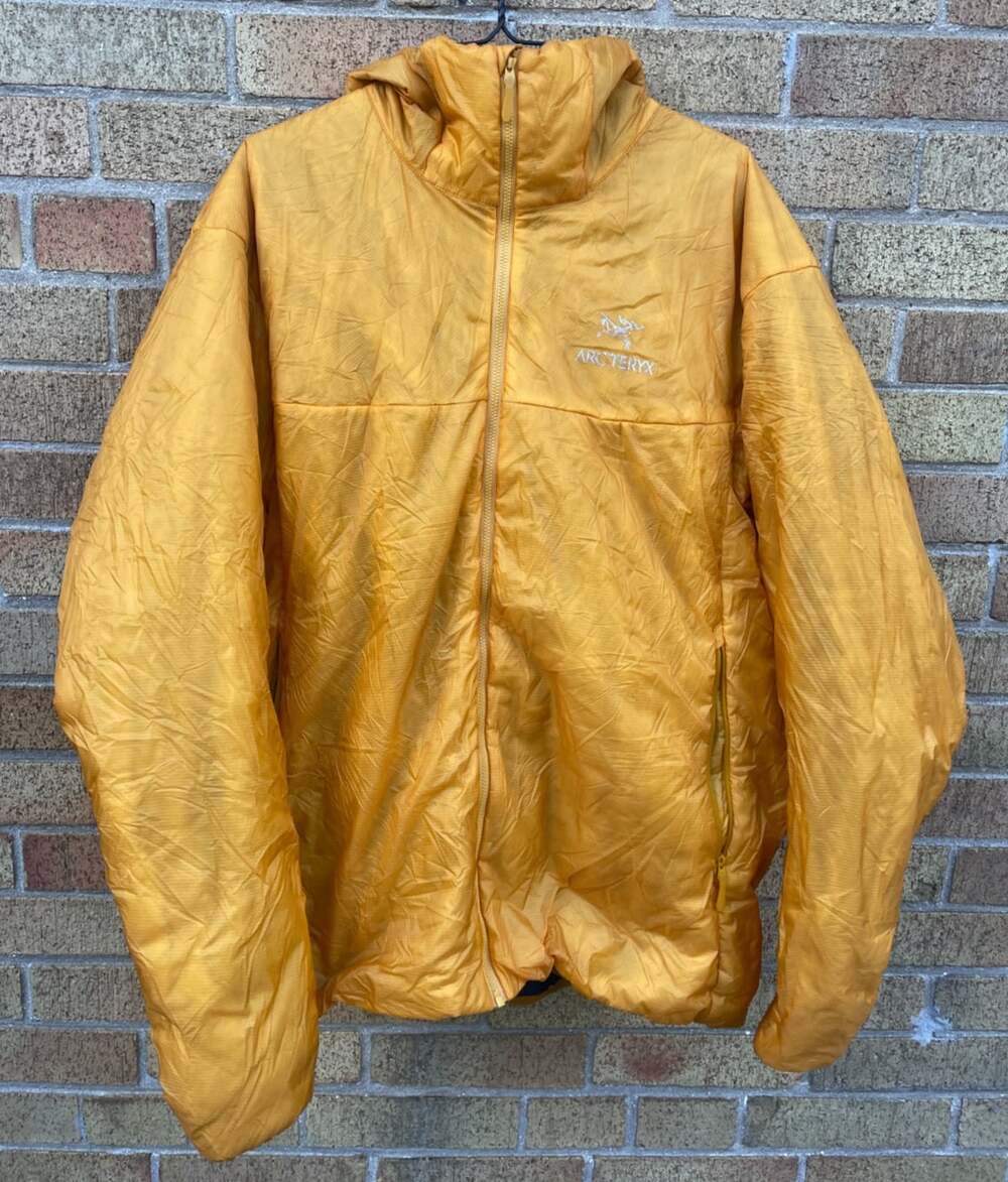 Arc’teryx Nuclei FL Jacket Mens Windproof Insulated Hoodie XL Yellow